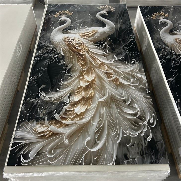 New Design 3D UV PVC Wall Cladding | Rich Texture Elegant Finish For Contemporary Interior Decoration suppliers